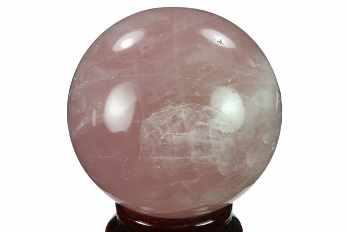 Polished Rose Quartz Sphere - Madagascar #133778